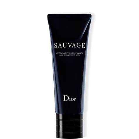 dior face maak|sauvage face cleanser and mask.